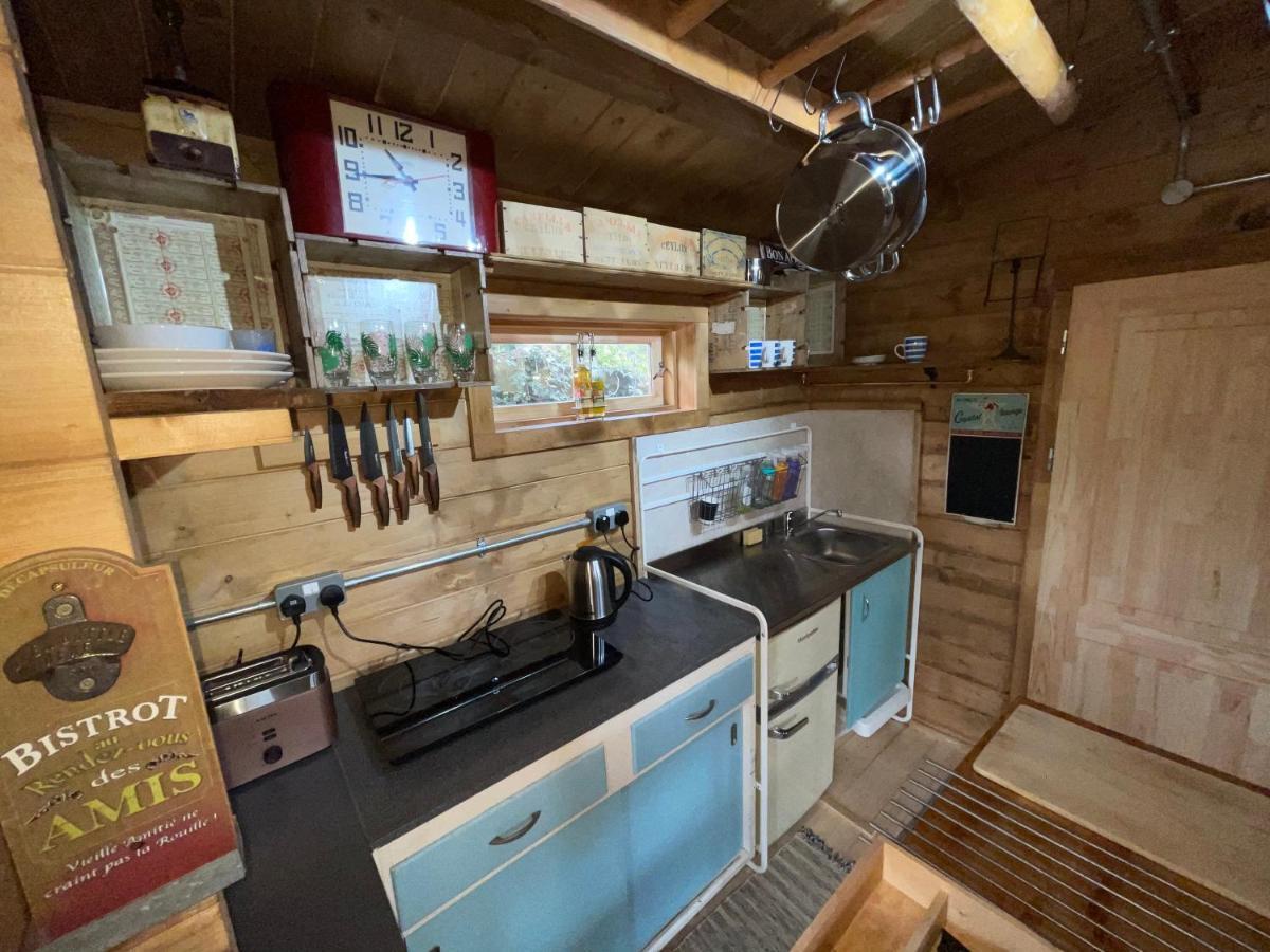 Retro Private Lodge With Hot Tub Nr Dartmoor Ньютон Эбэт Экстерьер фото